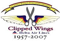 Delta Clipped Wings logo