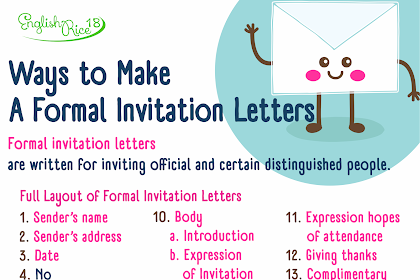 Contoh Surat Undangan Formal Invitation