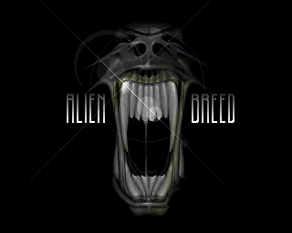 Alien Breed title logo amiga