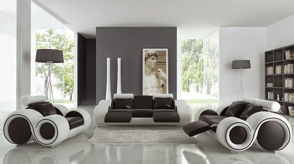 contemporary white living room design ideas 