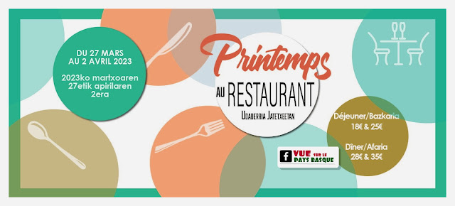 Le printemps au restaurant Pays Basque 2023