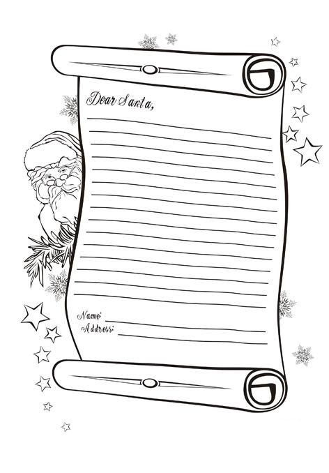 santa page coloring letter to Pages Letter : Christmas To Claus Santa Coloring