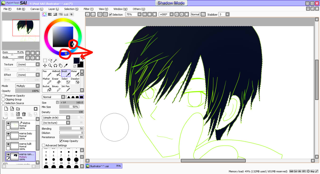 Light My Fire: Tutorial Colouring Anime di software Paint 