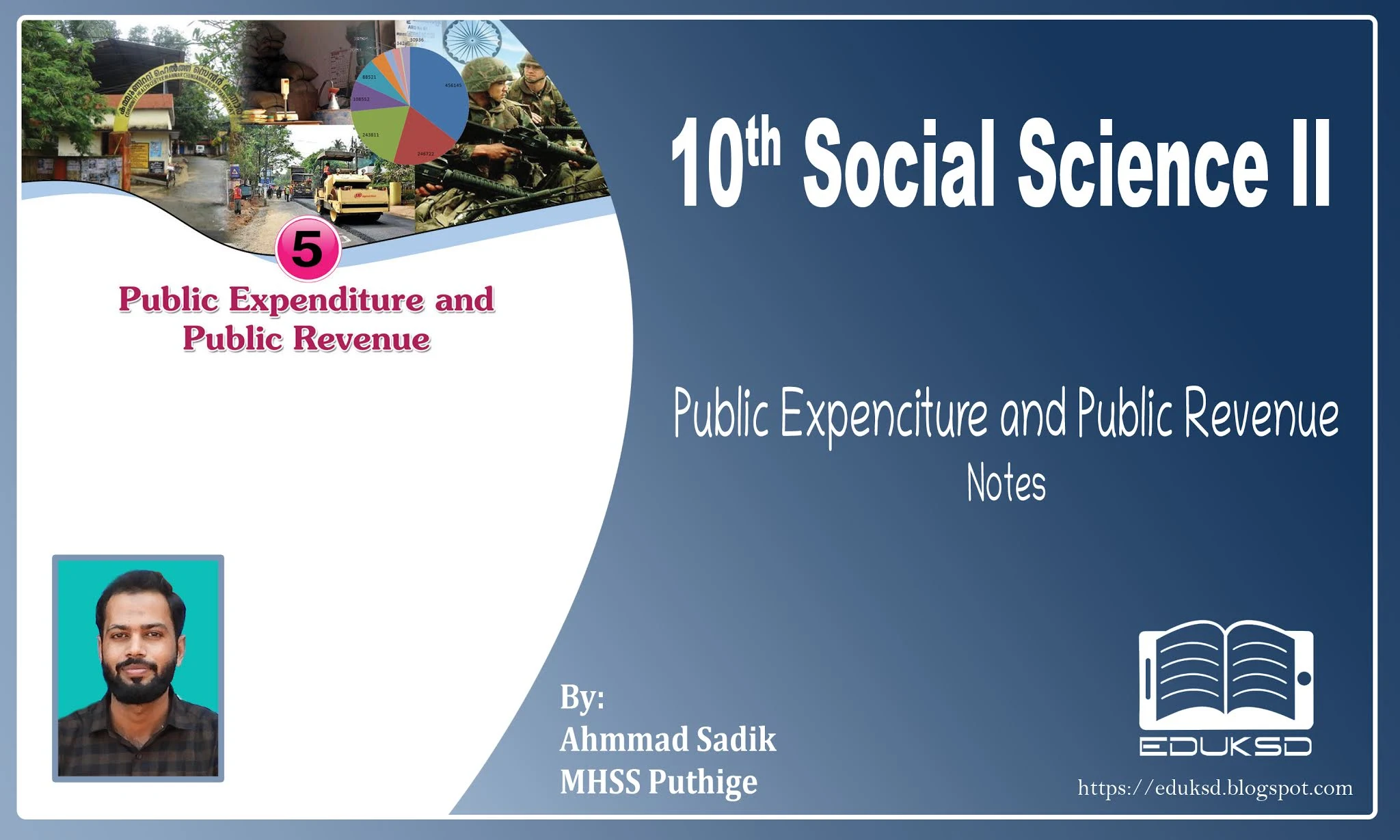 SSLC SOCIAL SCIENCE II  UNIT 5  PUBLIC EXPENDITURE AND PUBLIC REVENUE NOTES