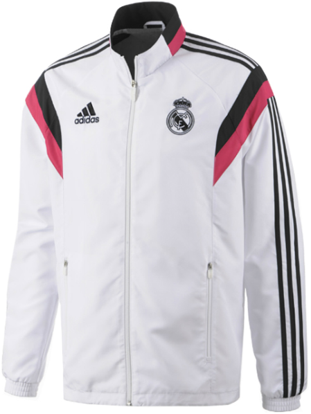 Jersey All Team And Nation: Jaket Real Madrid Training White 2014 - 2015