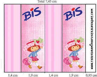 Strawberry Shortcake Free Printable Labels.