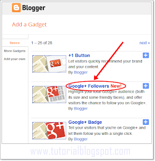 Add Gadget,blogger widget