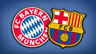 Friendly Match Bayern Muenchen Vs Barcelona 25 juli 2013.