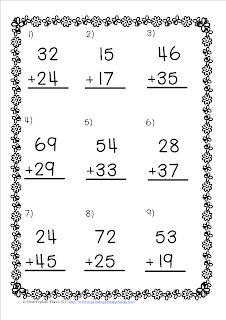 Spring Addition Regrouping No Prep Printables Sample FREEBIE