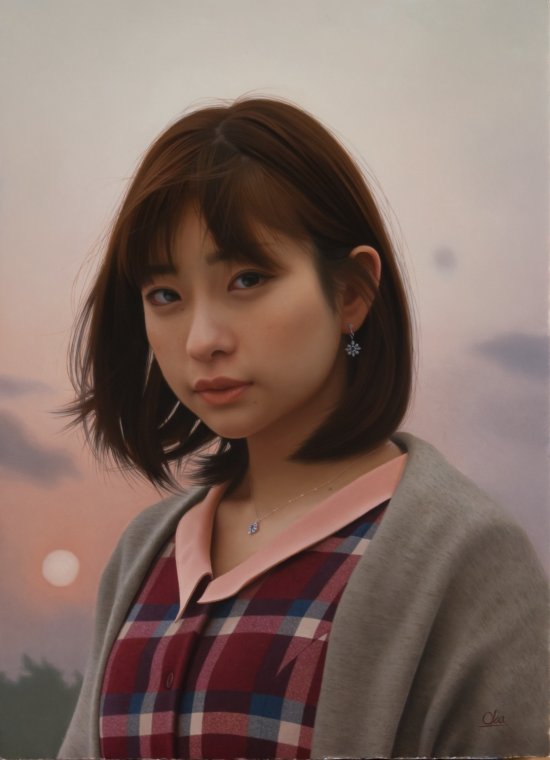 Yasutomo Oka arte pinturas óleo hiper-realistas mulheres japonesas asiáticas beleza charme