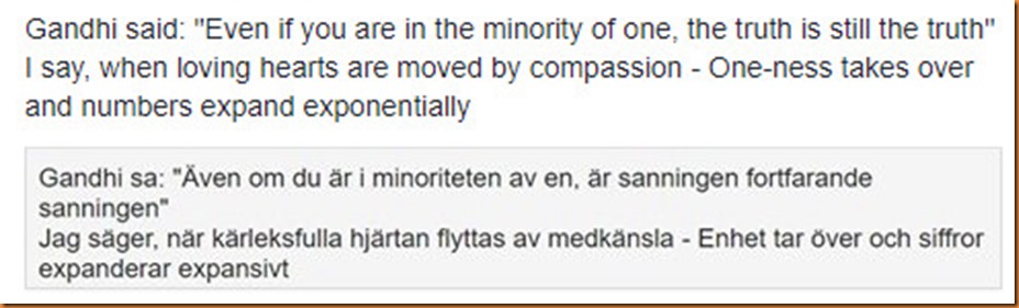 oneness takes over