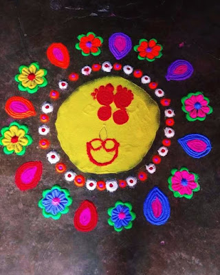 Easy Beautiful Rangoli Designs For Navratri