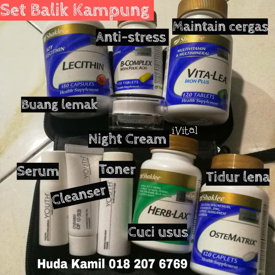 Set Vitamin Yang Selamat Dibawa Ketika Pulang Berhari Raya 