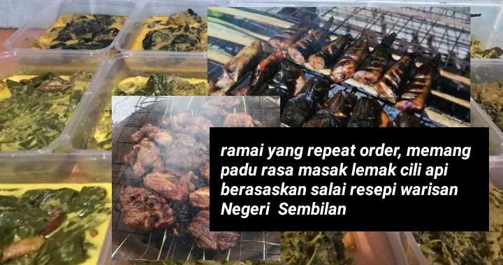 Jom order sekarang pelbagai menu Masak Lomak Cili Api 