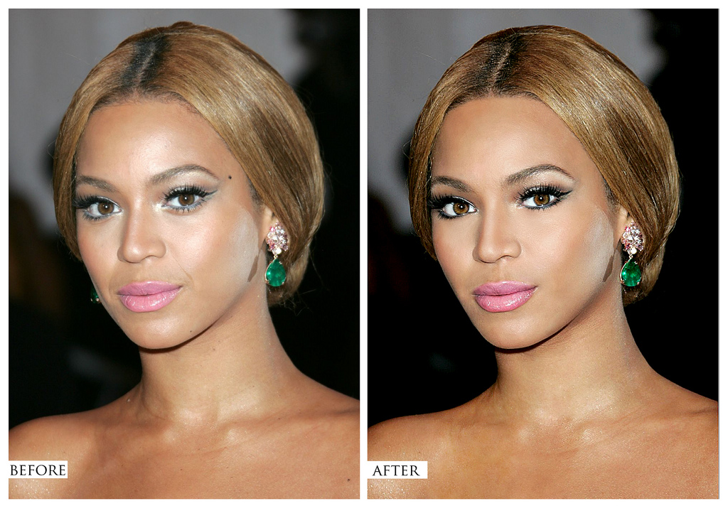 Some more celebrities before and after photoshop