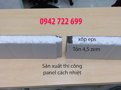 Tôn xốp eps cách nhiệt cách âm làm vách ngăn