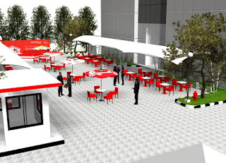 desain furniture interior semarang - Desain Cafe Outdoor Branding Perusahaan Kantor