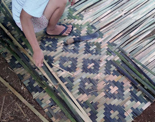 Pengrajin bilik bambu murah Sukabumi