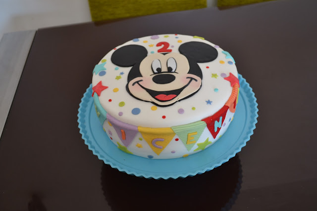 Tarta Mickey Mouse Fondant cumpleaños 