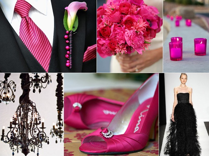 Hot Pink And Black Wedding Ideas