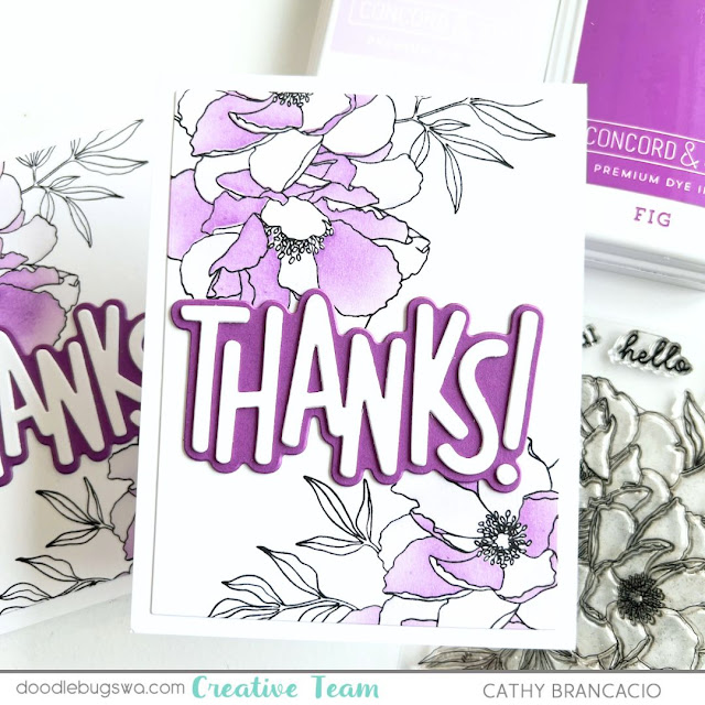 Concord & 9th Blended Petals stamp and stencils