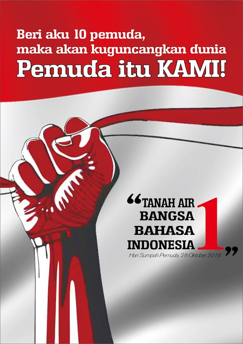 40+ Konsep Terbaru Desain Poster Sumpah Pemuda