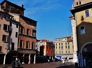 The Piazza Mantegna is at the Renaissance heart of Mantua, where the couple were married