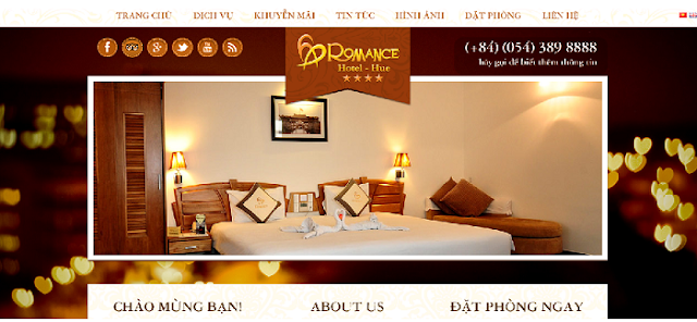Thiết kế website khách sạn uy tín
