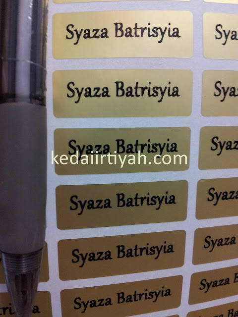 tempah sticker murah label nama kahwin produk product perniagaan bisnes majlis bulat biasa gold silver transparent lutsinar