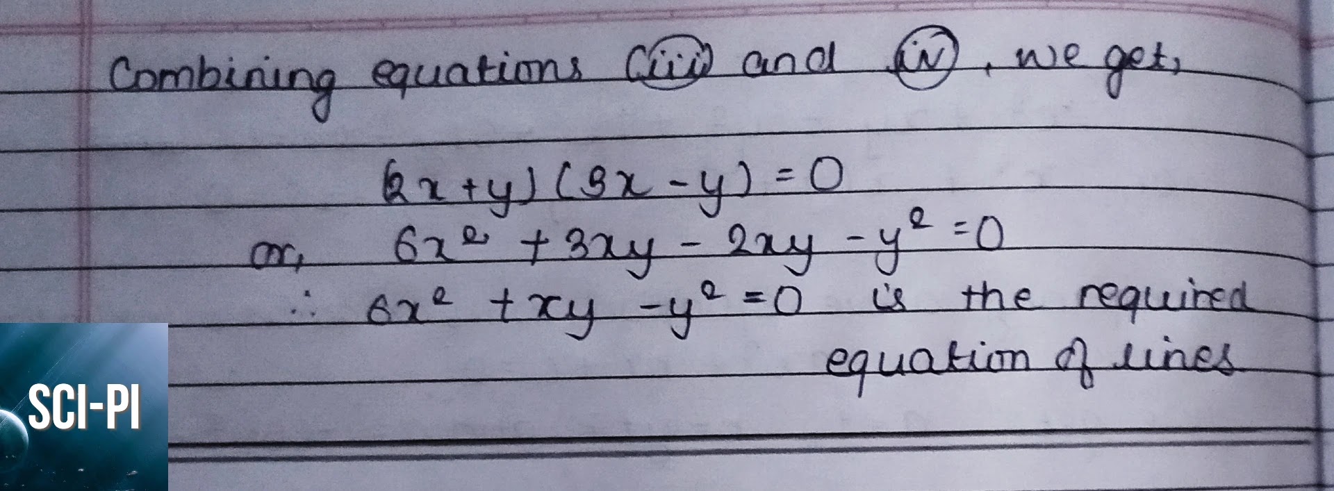 Grade 11 Pair of Straight Lines Exercise Solutions | Basic Mathematics Grade XI by Sukunda Pustak Bhawan