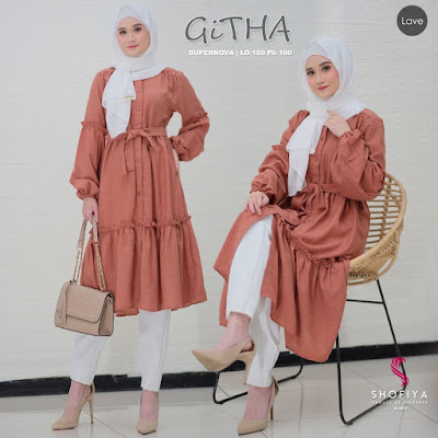 GITHA TUNIK - Baju Muslim Gaya