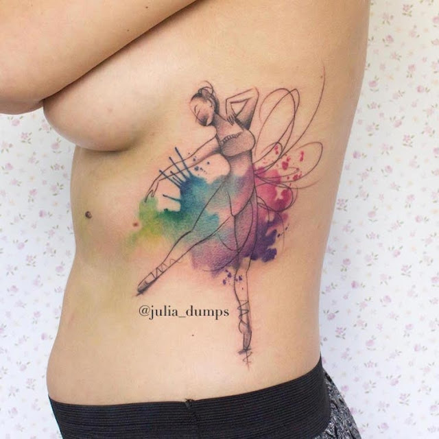 25 + Inspiring Watercolor Tattoos Designs Which Are Added The Beautyness 