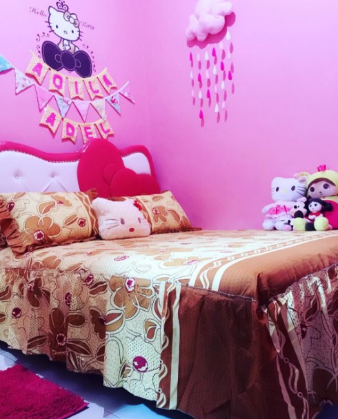 35 Desain Kamar  Tidur  Hello  Kitty  untuk Anak Perempuan 