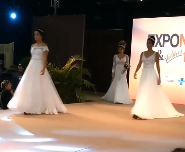 desfile de vestidos de noiva Expo Noivas e Festas 2019