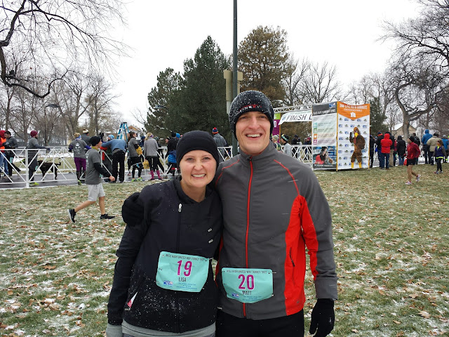 Early Morning Run _Mile High Turkey Trot Finish