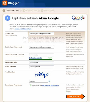 Blog - Ciptakan Sebuah Akun Google