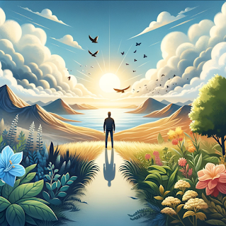 Image of a person standing confidently atop a mountain, symbolizing the empowerment and resilience gained through Solution Focused Brief Therapy for anxiety, highlighting a journey of personal growth and well-being.