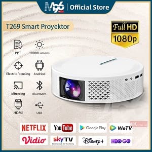 M96 T269 Smart Projector Android OS 450 ANSI