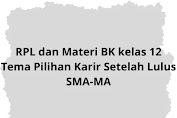 RPL dan Materi BK kelas 12 Tema Pilihan Karir Setelah Lulus SMA-MA