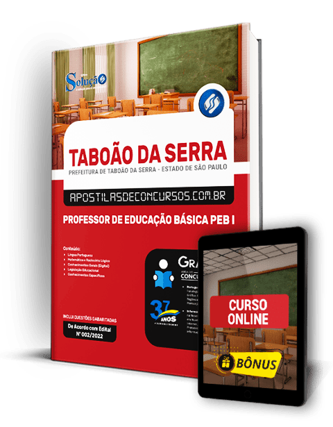 Apostila Concurso Taboão da Serra 2022 Professor PDF e Impressa