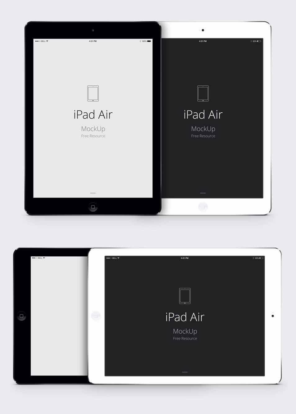 iPad Air Psd Vector Mockup