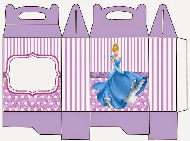 Cinderella in Purple: Free Printable Lunch Box.