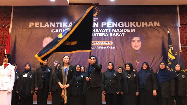 Lisda Hendrajoni Dilantik Sebagai Ketua DPW Garnita Malahayati Sumbar