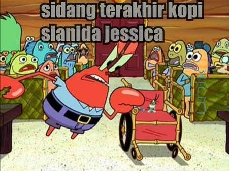 Gambar2 Meme lucu Sidang Jessica Kumala Wongso Pembunuh Mirna ngakak