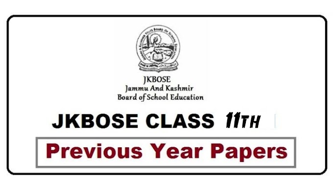11th Class Urdu Previous Year Question Papers Jkbose