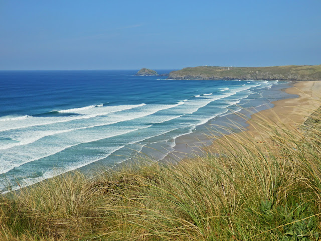 Sandy beach at Perranporth, Cornwall