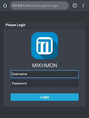 Login Mikhmon Android