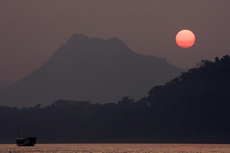 Puesta de sol Mekong
