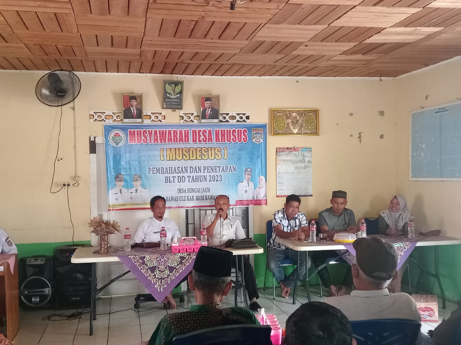 Musyawarah Desa Sungai Jauh Tetapkan 30 KPM Penerima BLT DD Tahun 2023 di Tahap I