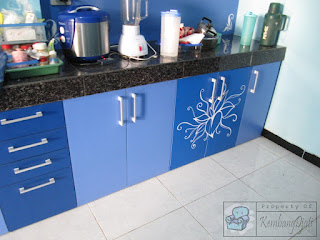 Kitchen Set Dengan Motif Bunga Furniture Semarang